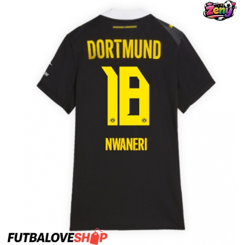 Dres Borussia Dortmund Ethan Nwaneri #18 Preč pre Ženy 2026-27 Krátky Rukáv